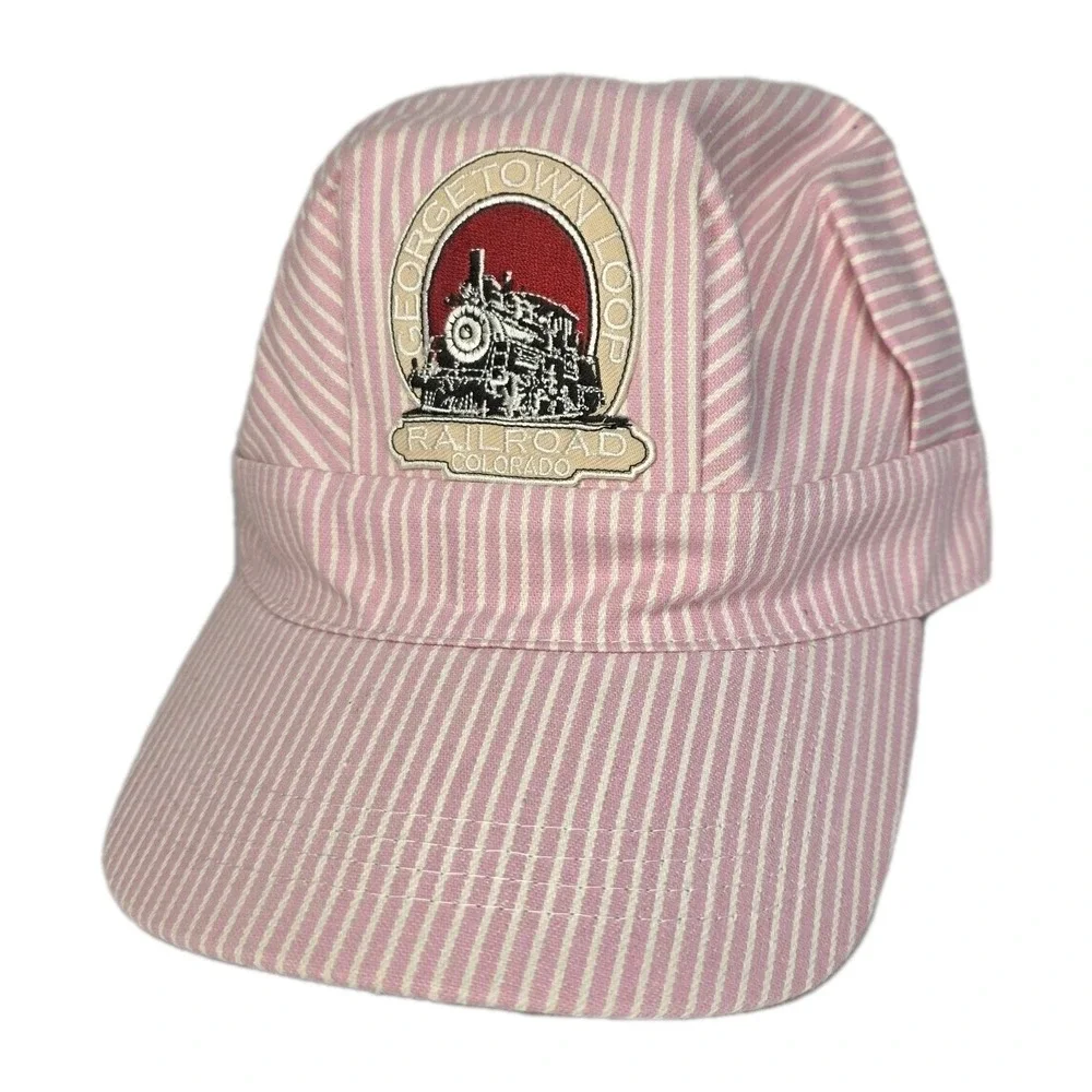 Georgetown Loop Historic Railroad Colorado‎ Conductor's Cap Hat Pink Adult NWOT